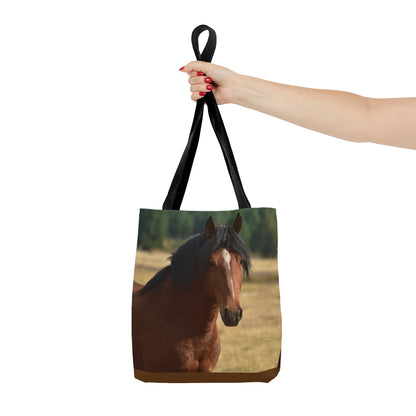 Young Stud, Wild Stallion     Tote Bag (AOP)