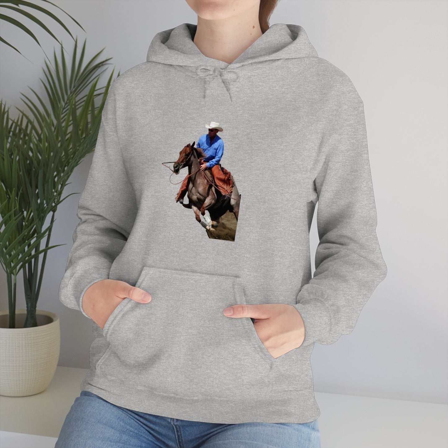 Cutting Horse Team. Quarter Horse      Unisex Heavy Blend™ Hooded Sweatshirt