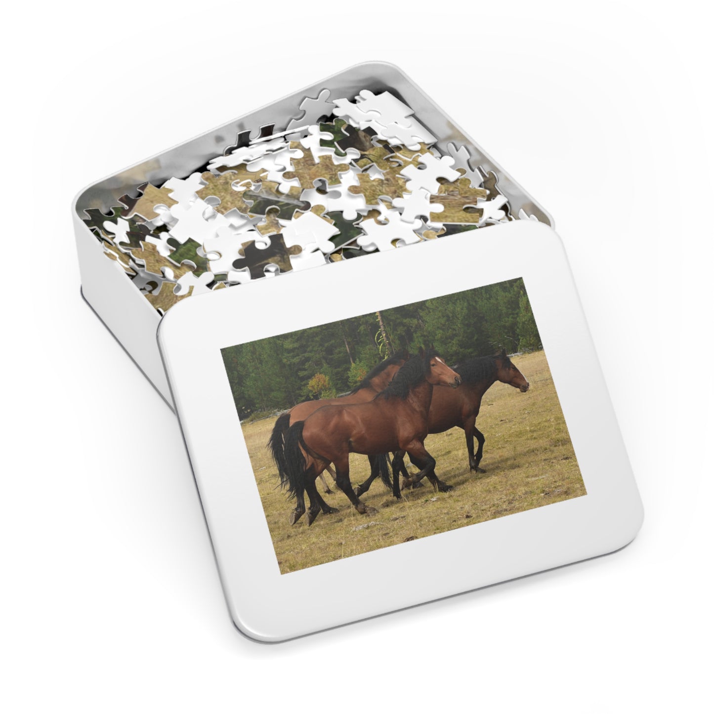 The Wild Bunch. Young Stallion and Mares. Jigsaw Puzzle (110, 252, 500,1000-Piece)