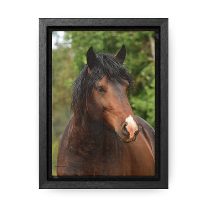 The Challenger, Wild Stallion  Gallery Canvas Wraps, Vertical Frame