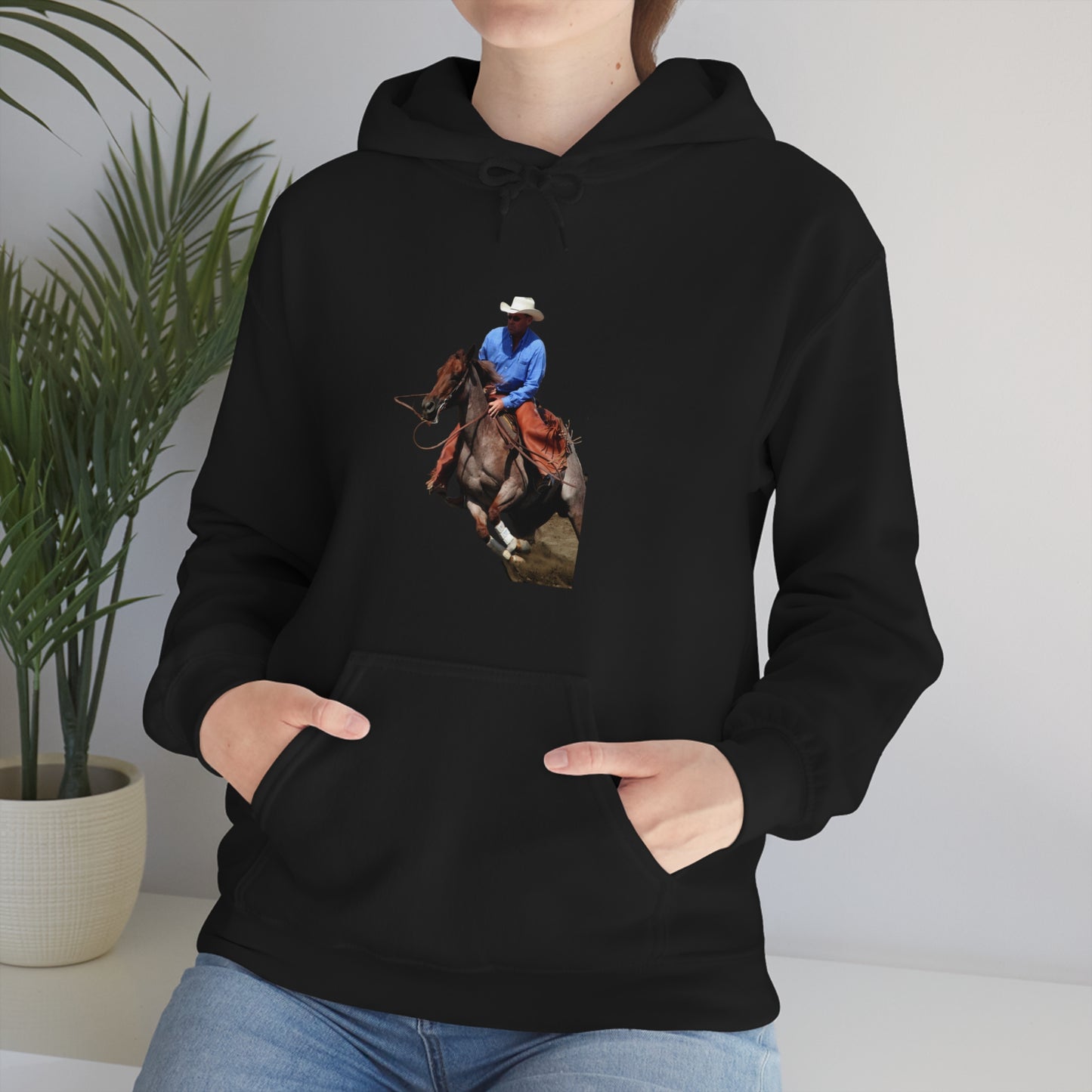 Cutting Horse Team. Quarter Horse      Unisex Heavy Blend™ Hooded Sweatshirt