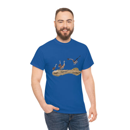 Sandhill Cranes    Unisex Heavy Cotton Tee