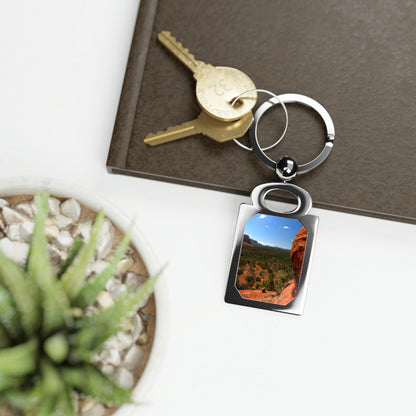 Red Rocks of Sedona Az.           Rectangle Photo Keyring