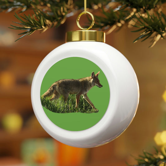 Coyote  Christmas Ball Ornament