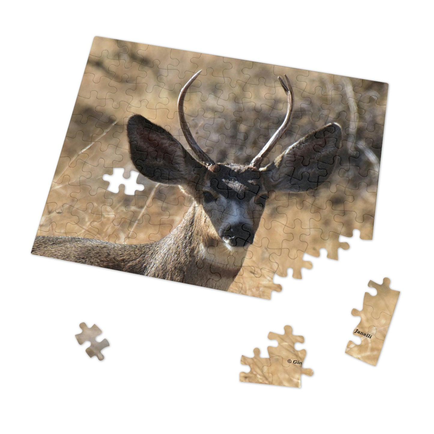 Young Buck - Mule Deer     Jigsaw Puzzle ( 110, & 252, -Piece)