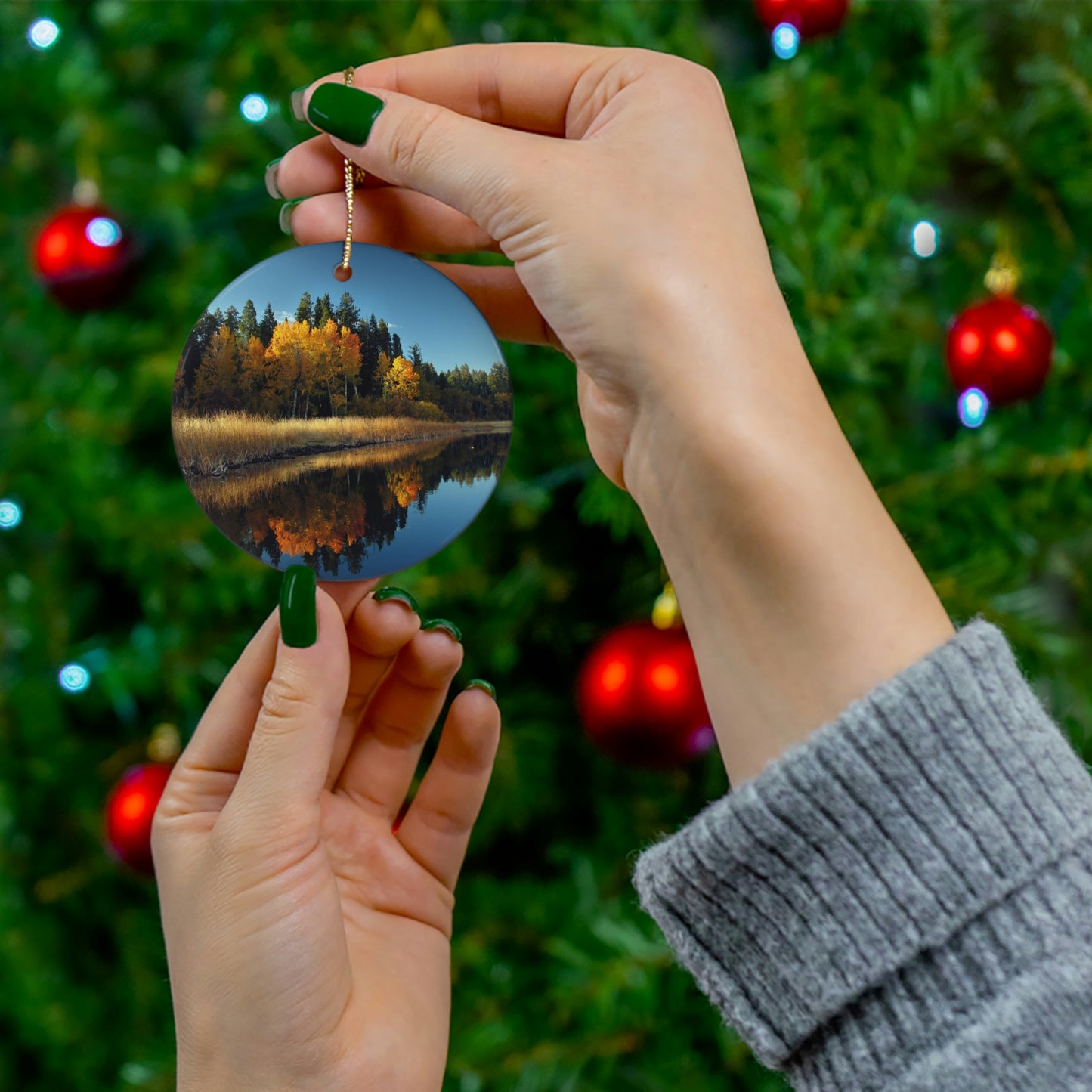 Rocky Point, Klamath Lake, Klamath Falls, Or.  Ceramic Ornament, 3 Shapes