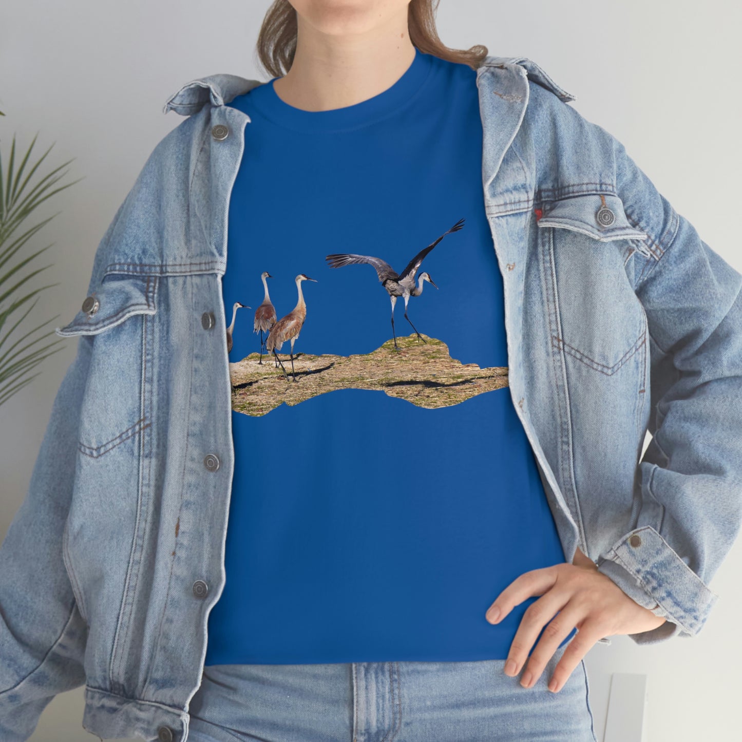 Sandhill Cranes    Unisex Heavy Cotton Tee