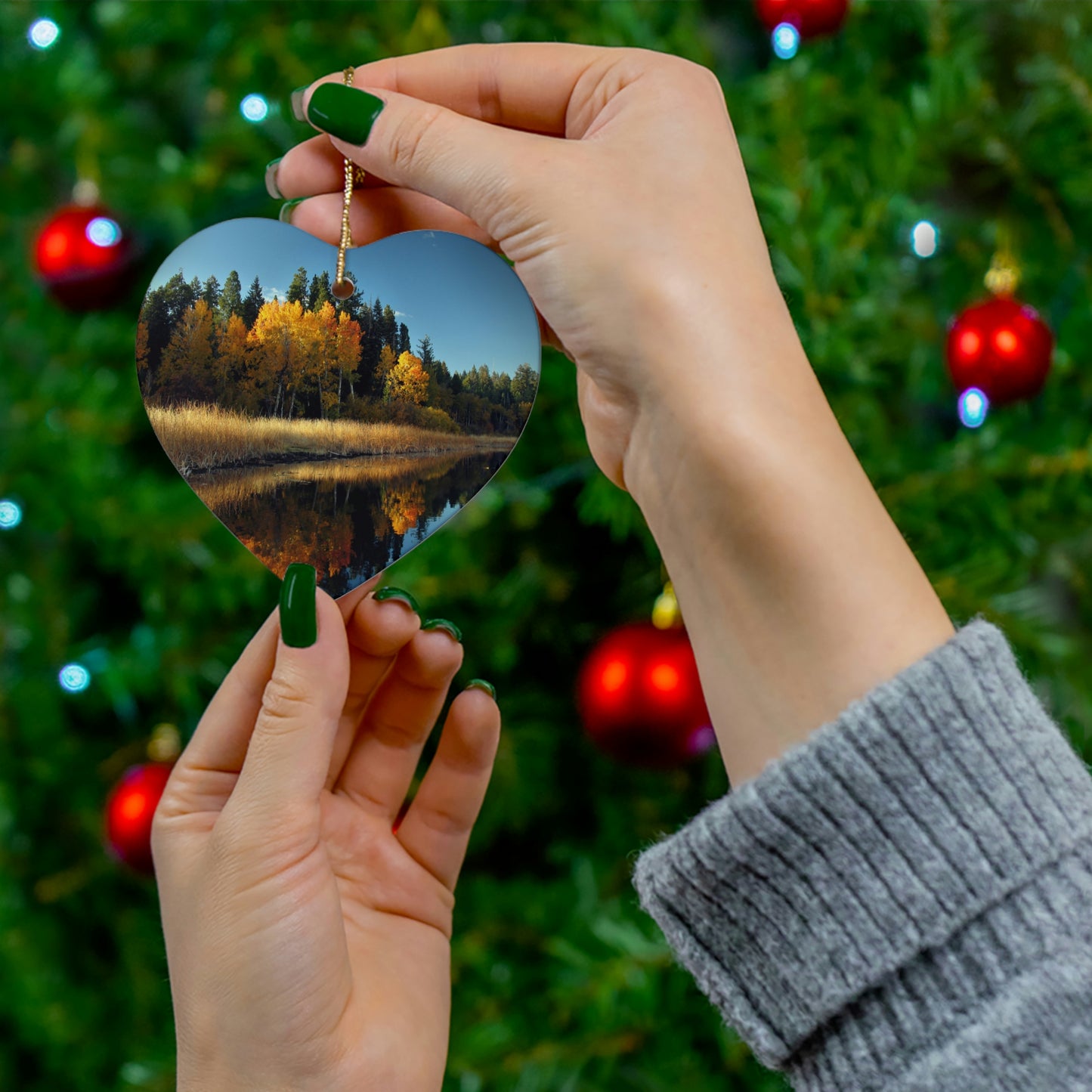 Rocky Point, Klamath Lake, Klamath Falls, Or.  Ceramic Ornament, 3 Shapes