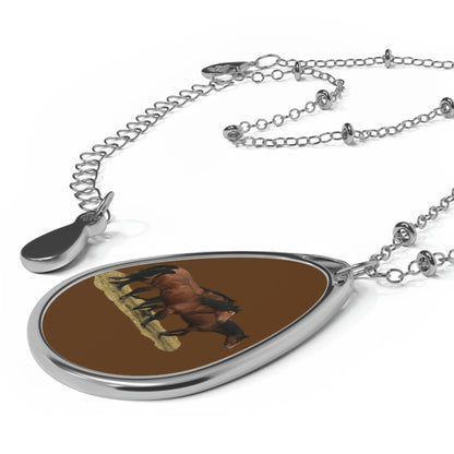 The Wild Bunch. Young Stallion and Mares.  Oval Necklace