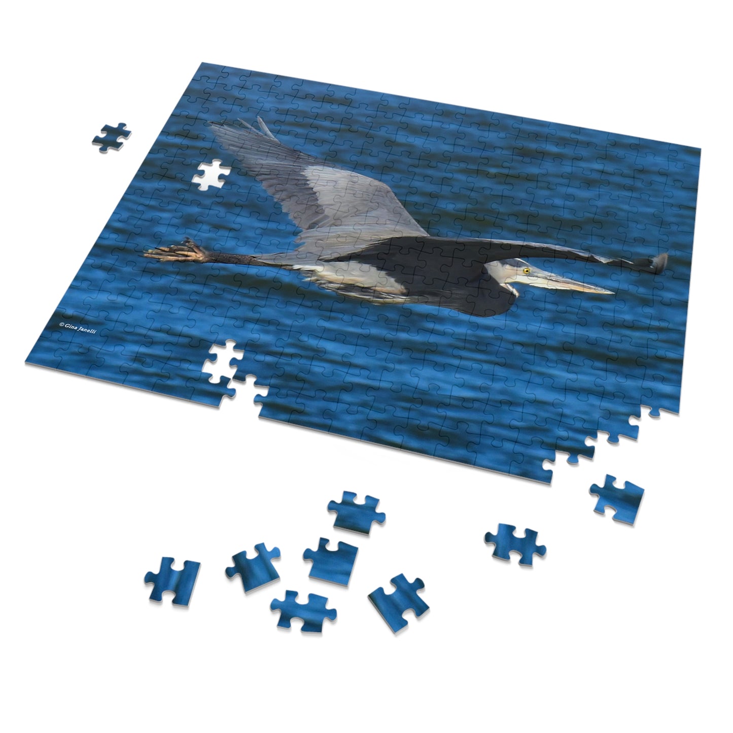 Great Blue Heron  Jigsaw Puzzle ( 110, 252, 500-Piece)