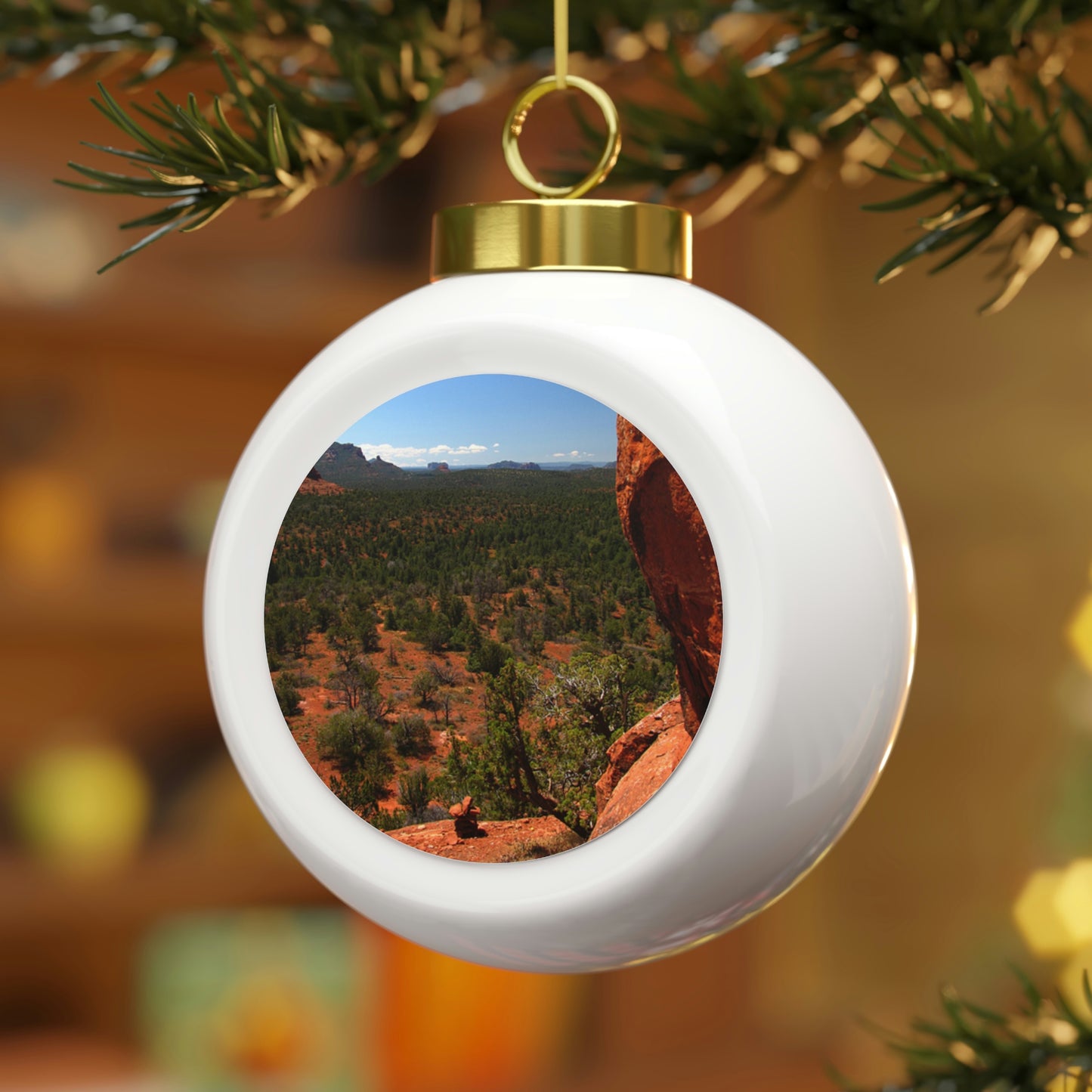 Red Rocks of Sedona Az.                                      Christmas Ball Ornament