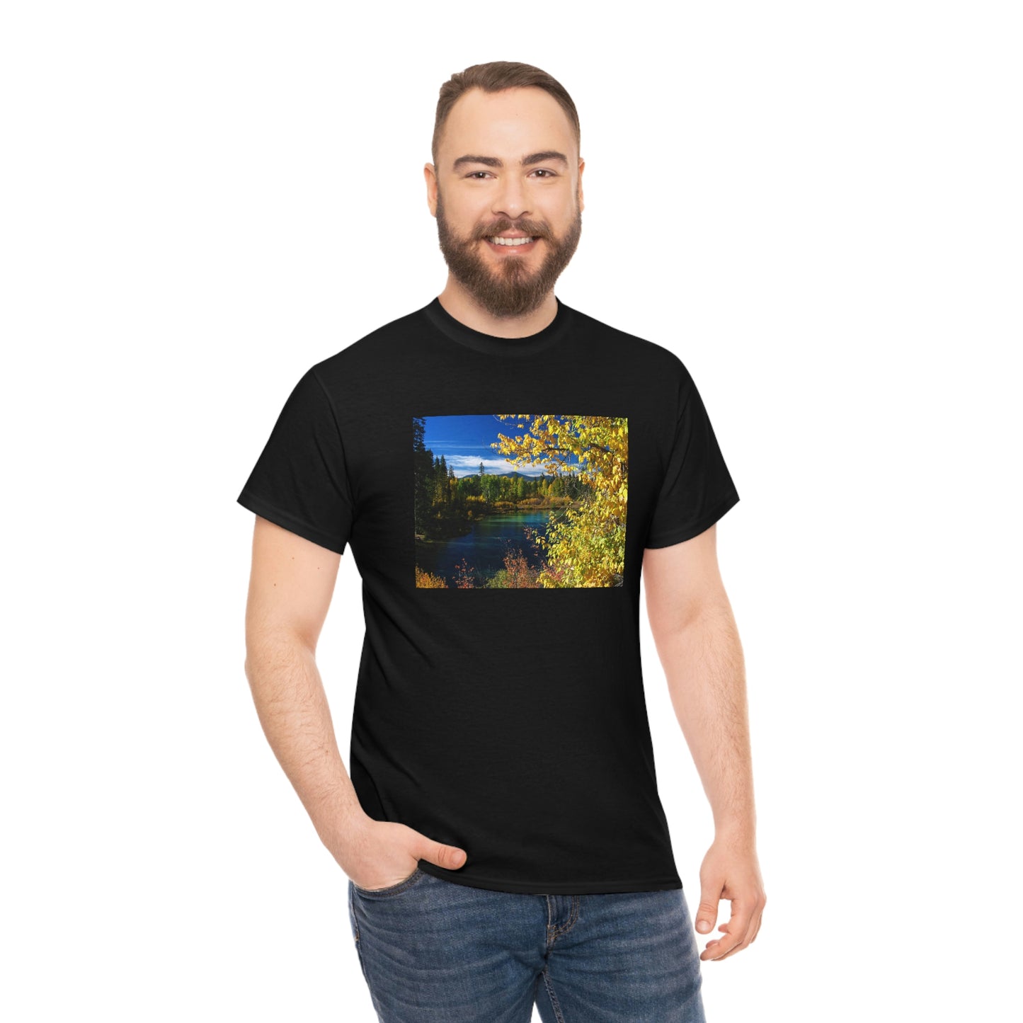 Wood River, Kimball State Park, Ft. Klamath Or.       Unisex Heavy Cotton Tee