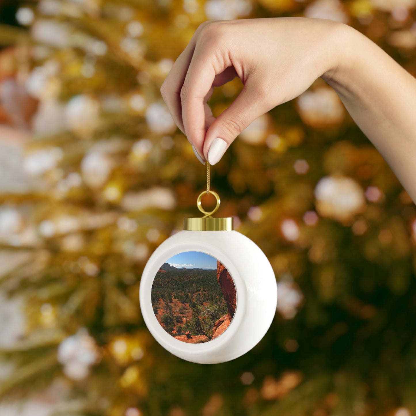 Red Rocks of Sedona Az.                                      Christmas Ball Ornament