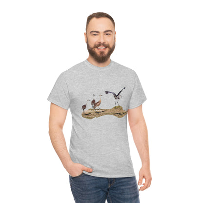 Sandhill Cranes    Unisex Heavy Cotton Tee