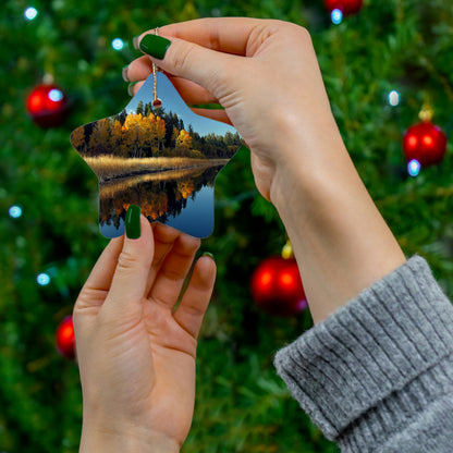 Rocky Point, Klamath Lake, Klamath Falls, Or.  Ceramic Ornament, 3 Shapes