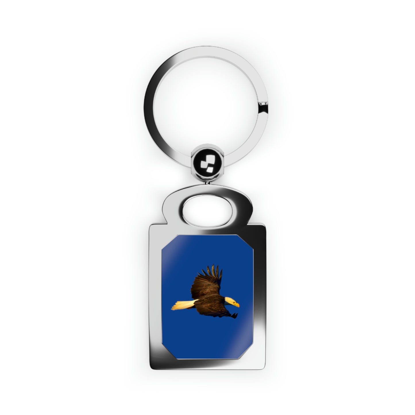 Bald Eagle Rectangle Photo Keyring